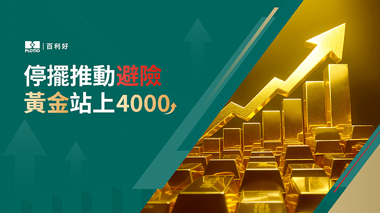 【熱點追蹤】停擺推動避險 黃金站上4000 - 百利好